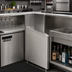 Thumbnail image #2 for Glastender Underbar Inside Wedge Corner Drainboard, 24-Inch Deep, 10° Angle, Stainless Steel