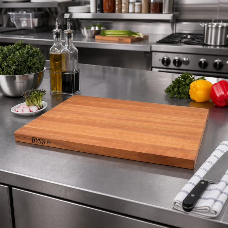 Product image #2 for Boos Block American Cherry Edge Grain Kitchen Countertop, 18 x 25 x 1-1/2 Inches, Varnique Finish