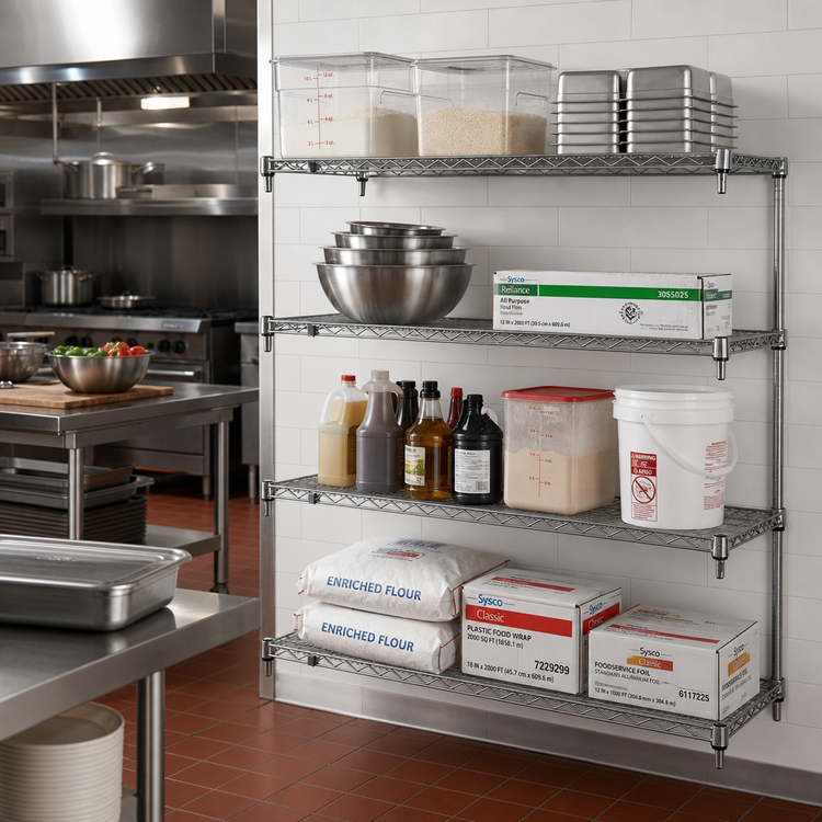 Product image #2 for Metro Super Erecta Super Adjustable 4-Shelf Chrome-Plated Wire Add-On Shelving Unit, 72 x 18 x 63 Inches
