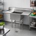 Thumbnail image #2 for Eagle Spec-Master One-Compartment Freestanding Sink with Dual Drainboards, 70 x 35 Inches, 14-Gauge Stainless Steel