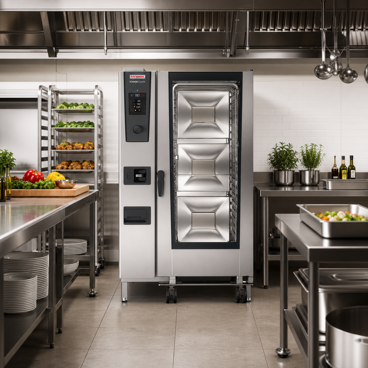 Product image #2 for RATIONAL iCombi Classic 20-Full Size Liquid Propane Floor Combi Oven, 208/240V, 1-Phase