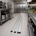 Thumbnail image #2 for Quantum Double Unit Floor Track Assembly Kit with 3 x 12-Foot V-Groove Aluminum Tracks