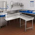 Thumbnail image #2 for Eagle Group Right-Hand Island Clean Dishtable, 60 x 60 Inches, 16/304 Stainless Steel