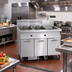 Thumbnail image #2 for Imperial IFSCB375EU Triple-Battery Electric Floor Fryer with Built-In Filter System, 75 lb. Each