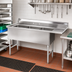 Thumbnail image #2 for Advance Tabco 3-Compartment Fabricated Sink with 36-Inch Right-Hand Drainboard, 24 x 30 x 14-Inch Bowls