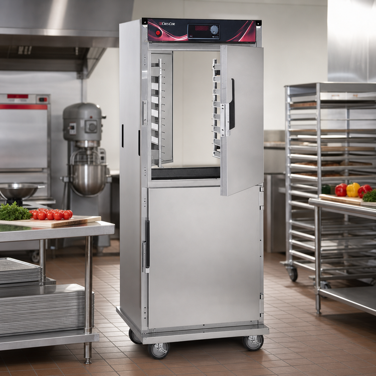 Product image #2 for Cres Cor Mobile Heated Pass-Thru Insulated Holding Cabinet, 32 Full-Size Sheet Pan Capacity