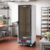 Thumbnail image #2 for Metro C5 1 Series Full Height Mobile Non-Insulated Heated Holding Cabinet with Clear Polycarbonate Door and Universal Wire Slides