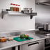 Thumbnail image #2 for Eagle Group 24 Inch W x 12 Inch D Wall-Mounted Shelf, 16-Gauge 430 Stainless Steel
