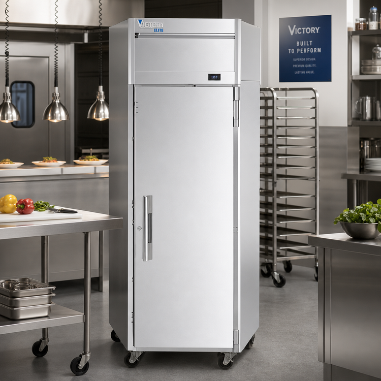 Product image #2 for Victory Elite™ Pass-Thru Warming Cabinet, Standard Depth, 1 Section, 21.17 Cu. Ft., 2 Solid Hinged Doors
