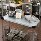 Thumbnail image #2 for Quantum 1442SG Solid Galvanized Steel Shelf, 42"W x 14"D, Marine Edge