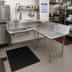 Thumbnail image #2 for Corner Soiled Dish Table with 20 x 20 x 5 Pre-Rinse Sink, Right-to-Left