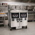 Thumbnail image #2 for Henny Penny OFE-322.0 Two-Well Electric Open Fryer with Built-In Filter System