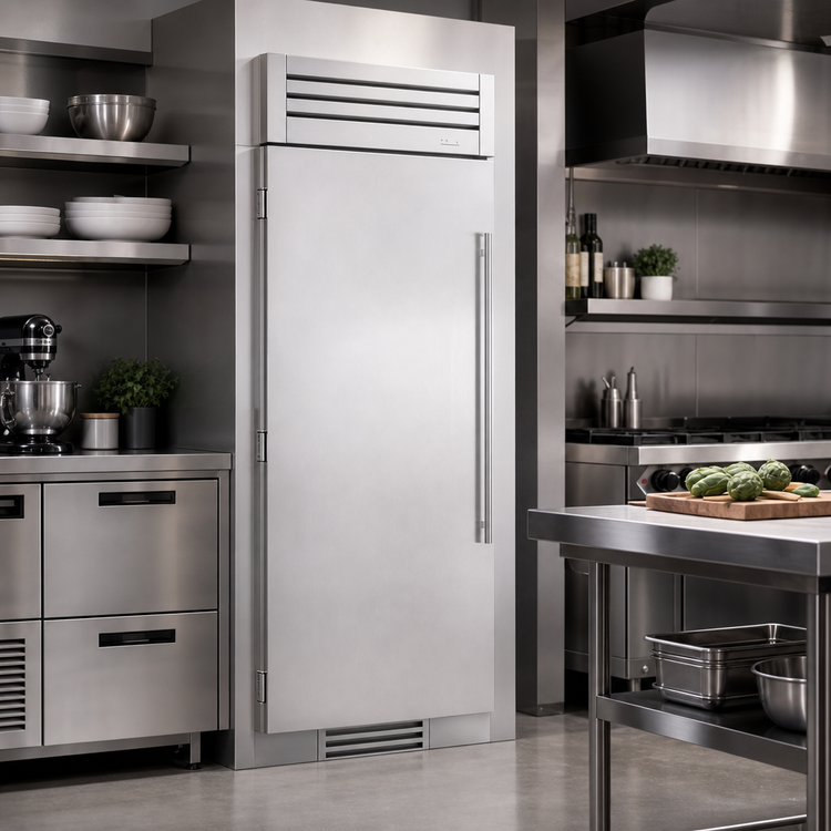 Product image #2 for True Residential 30-Inch Reach-In Freezer Column with Integrated Ice Maker, Left-Hinged Stainless Steel Door