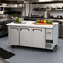 Thumbnail image #2 for Migali Competitor Series® Three-Section Worktop Refrigerator, 93-Inch, Solid Door, Side-Mount Self-Contained Refrigeration