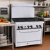Thumbnail image #2 for BakeMax Restaurant Series 36-Inch Natural Gas Commercial Range with 6 Open Burners and Standard Oven