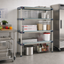 Thumbnail image #2 for MetroMax 4 48-Inch W x 24-Inch D x 74-Inch H 4-Shelf Add-On Polymer Shelving Unit