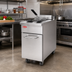 Thumbnail image #2 for BakeMax Electric Floor Fryer with 22 Liter Stainless Steel Fry Pot, 208V