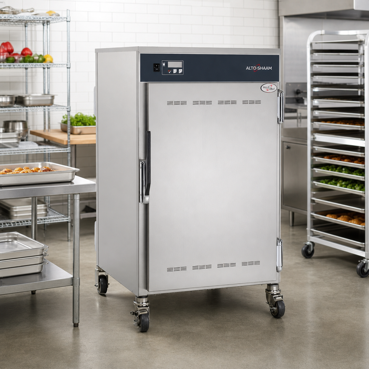 Product image #3 for Alto-Shaam Halo Heat Mobile Heated Holding Cabinet, 1 Compartment, 8 Full-Size Hotel Pan or 4 Full-Size Sheet Pan Capacity