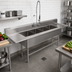 Thumbnail image #2 for John Boos Pro-Bowl 4-Compartment Sink with Dual 30-Inch Drainboards