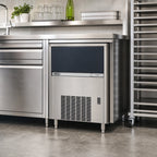Thumbnail image #2 for Eurodib USA Brema CB640ABHCAWS Undercounter Cube Ice Maker with Bin, Air-Cooled, 140 lb/Day, 88 lb Bin, 23 g Cubes