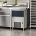 Thumbnail image #2 for Brema B-Qube Undercounter Cube Ice Maker with Bin, Air-Cooled, 140 lb/Day, 88 lb Bin Capacity