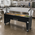 Thumbnail image #2 for Advance Tabco Triumph Supreme Portable 5-Well Electric Hot Food Buffet Table with Open Base, 208/240V, Stainless Steel Wells