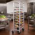 Thumbnail image #2 for Channel Manufacturing Mobile All-Welded Aluminum End-Load Platter Rack for 6 18-Inch Platters