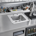 Thumbnail image #2 for Vollrath Drop-In Underbar Bar Sink with 11 x 10 Inch Bowl, Self-Rimming, 304 Stainless Steel, Strainer