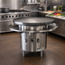 Thumbnail image #2 for Town Equipment MBR-36 36-Inch Diameter Gas Mongolian Barbecue Range with Cast Iron Top