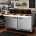 Thumbnail image #2 for Turbo Air PRO Series 60-Inch Front Breathing Mega Top Refrigerated Sandwich/Salad Prep Table, 2 Doors, 24-Pan Opening
