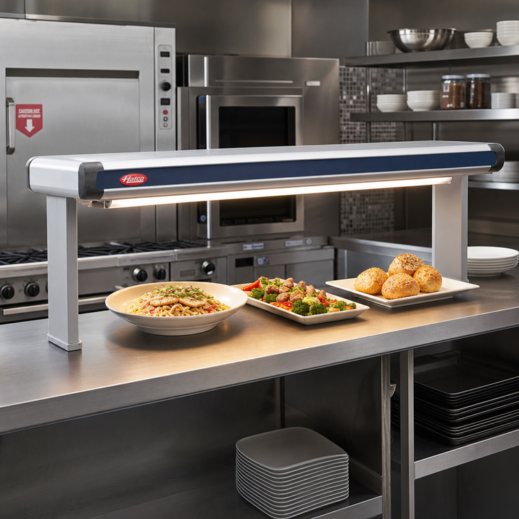 Product image #2 for Hatco Glo-Ray Designer Dual Strip Heater with Lights, 39-1/2-Inch Wide, Aluminum
