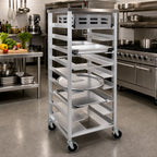 Thumbnail image #2 for Channel Manufacturing UR-111/S Mobile All-Welded Aluminum Universal Rack, Stainless Steel Top, 4-Pan Capacity, 5-Inch Spacing