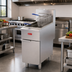 Thumbnail image #2 for Omcan USA 16-Inch Natural Gas Open Pot Floor Fryer, 40-50 lb Oil Capacity