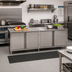 Thumbnail image #3 for BK Resources Stainless Steel Chef Table with Hinged Doors and Lock, 84-Inch x 30-Inch