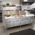 Thumbnail image #2 for La Rosa 66-Inch Refrigerated Equipment Stand with 2 Drawers, Self-Contained Side-Mounted Refrigeration, and Cutting Board