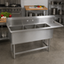 Thumbnail image #2 for John Boos Pro-Bowl 3-Compartment 16-Gauge Stainless Steel Sink with 24-Inch Right Drainboard