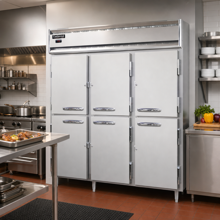 Product image #2 for Continental Refrigerator Designer Line DL3W-SA-HD Three-Section Reach-In Heated Holding Cabinet