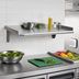Thumbnail image #2 for Eagle Snap-n-Slide 24 Inch x 12 Inch Wall-Mounted Shelf, Rolled Front Edge, 14-Gauge 304 Stainless Steel