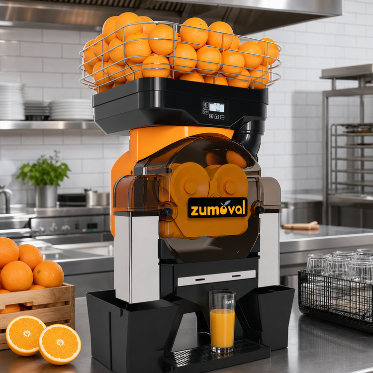 Product image #2 for Zumoval Trento Top Compact Countertop Citrus Juicer with Automatic Feed, 28 Oranges per Minute, 115V