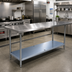 Thumbnail image #2 for Sapphire Manufacturing 115-Inch 18-Gauge Galvanized Steel Undershelf for Commercial Work Tables