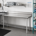 Thumbnail image #2 for Eagle Group Straight Clean Dishtable, 96-Inch Left-to-Right, 8-Inch Backsplash