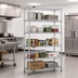 Thumbnail image #2 for Eagle Group S5-86-1872C 5-Tier Chrome-Plated Wire Starter Shelving Unit, 72W x 18D x 86H