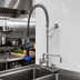Thumbnail image #2 for T&S Brass Easy Install Pre-Rinse Unit with Add-On Faucet, 8-Inch Wall Mount, 12-Inch Swing Spout