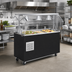 Thumbnail image #2 for Vollrath 2-Series Affordable Portable Refrigerated 3-Pan Cold Food Pan Buffet Station with Breath Guard
