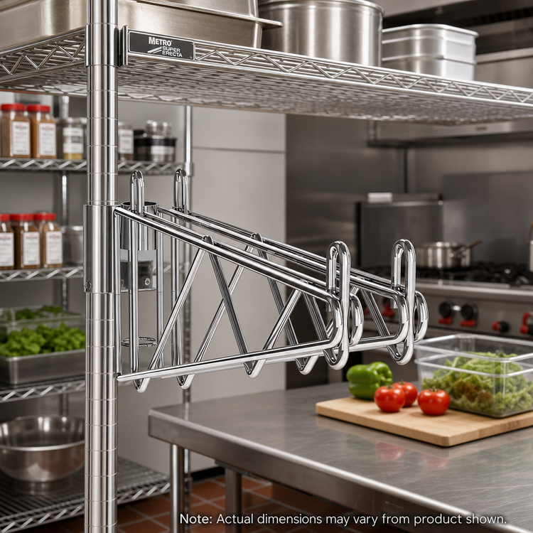 Product image #2 for Metro Super Erecta Double Post-Mount Shelf Support for 14-Inch Shelves, Stainless Steel