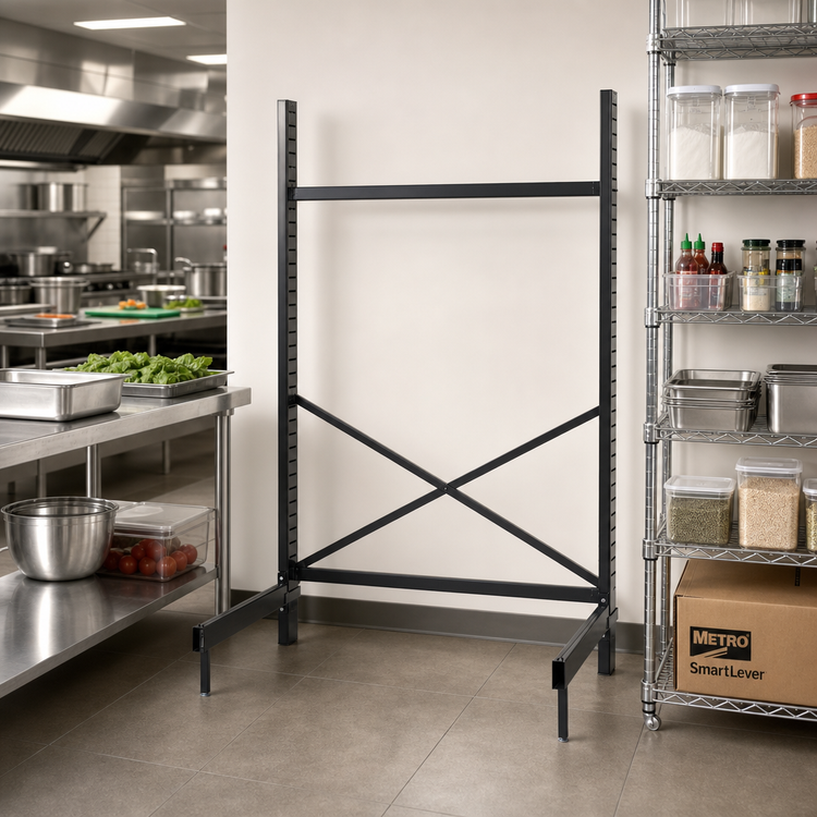 Product image #2 for Metro SmartLever Cantilevered Shelving Starter Base Kit for 60"W x 30"D Shelves