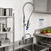 Thumbnail image #2 for Fisher Pre-Rinse Unit with Add-On Faucet, 8-Inch Wall Mount, Flexible Gooseneck