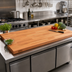 Thumbnail image #2 for John Boos Boos Block American Cherry Blended Edge Grain Kitchen Countertop, 60 x 27 x 1-1/2 Inch, Penetrating Oil Finish
