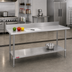 Thumbnail image #2 for Duke Supreme 14-Gauge 300 Series Stainless Steel Work Table with 4.59-Inch Riser and Stainless Undershelf, 24 x 144 Inches