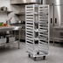 Thumbnail image #2 for Panco Open Frame End-Load Roll-In Refrigerator Rack, Universal Slides, 2-1/2-Inch Centers, 5-Inch Casters